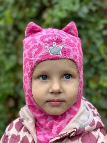 ЗИМОВА ШАПКА ШОЛОМ BEEZY з леопардом 2450/pink/24 zimova-shapka-sholom-beezy-z-leopardom-2450pink24 фото