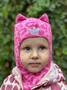 ЗИМОВА ШАПКА ШОЛОМ BEEZY з леопардом 2450/pink/24