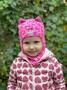ЗИМОВА ШАПКА ШОЛОМ BEEZY з леопардом 2450/pink/24